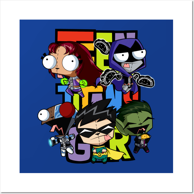 Teen Titans Gir! Wall Art by hellotwinsies